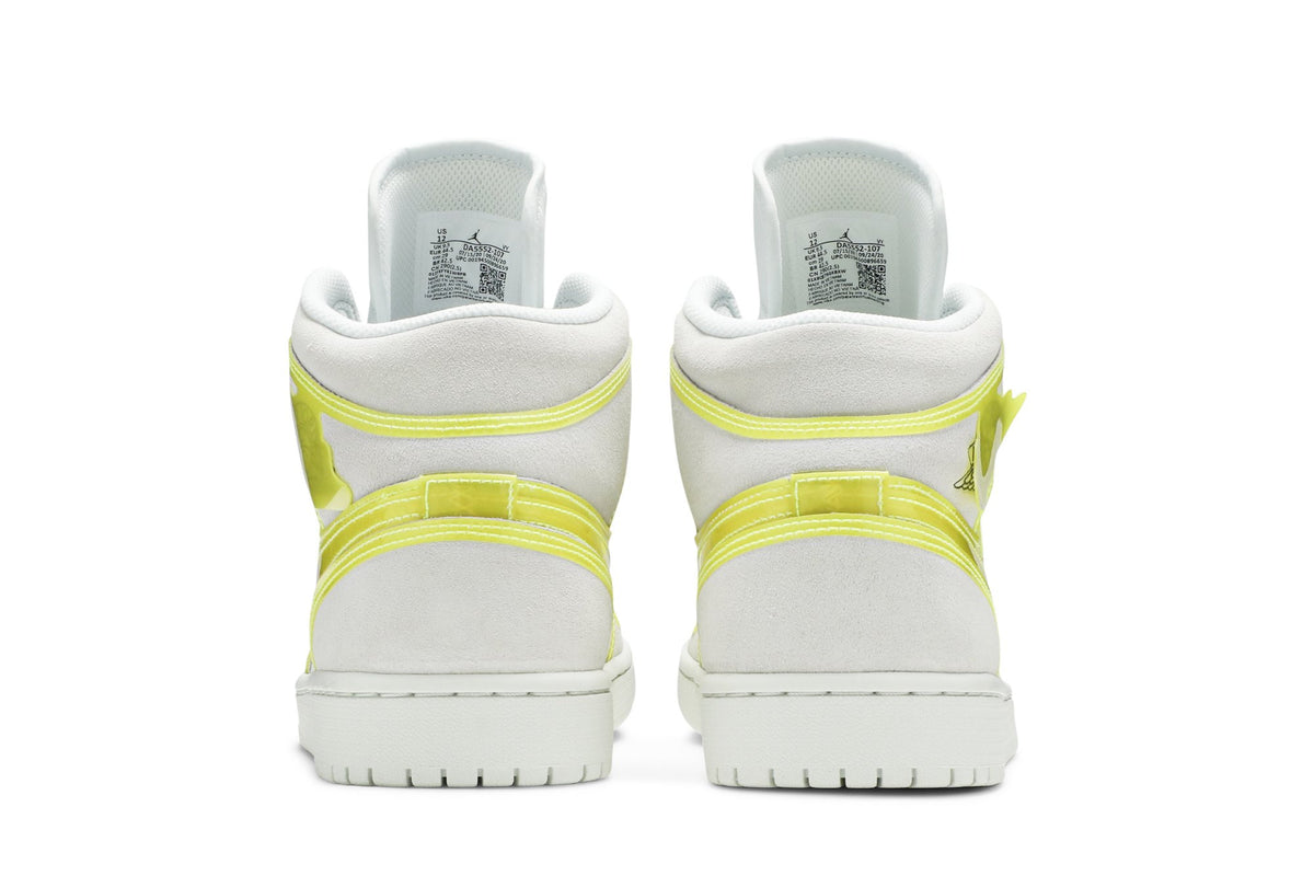 Retro 1 Mid LX Sneakers — Off White Opti Yellow — DA5552-107