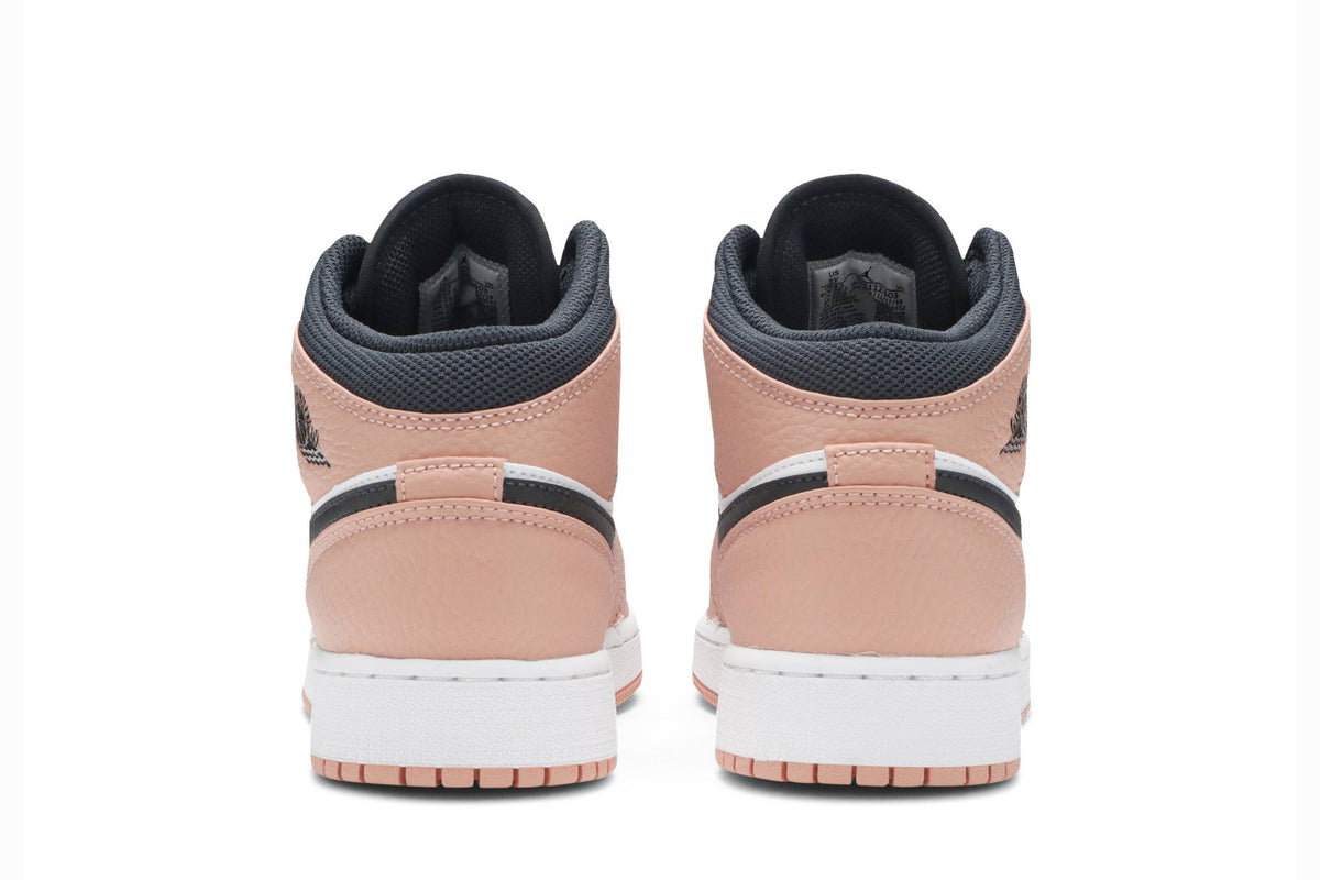 Retro 1 Mid GS Sneakers — Pink Quartz — 555112-603