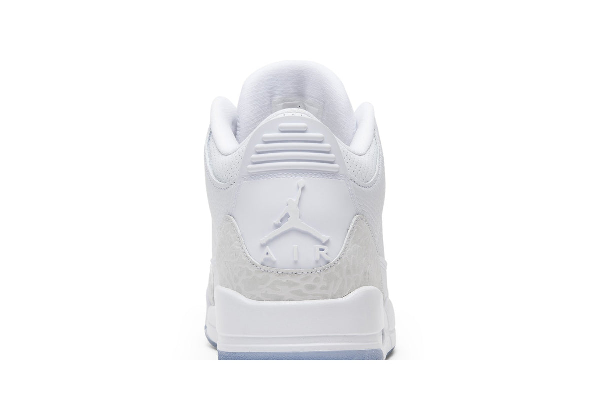 Retro 3 Sneakers — Triple White — 136064-111
