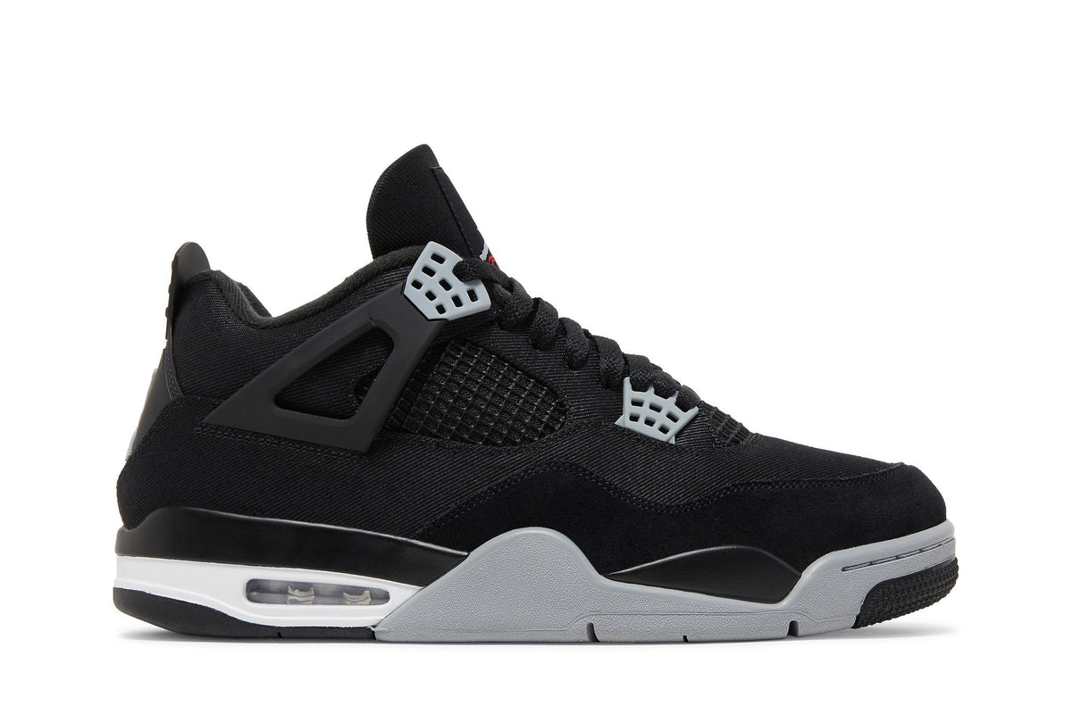 Retro 4 SE Sneakers — Black Canvas — DH7138-006