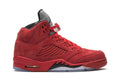 Retro 5 Sneakers — Red Suede — 136027-602