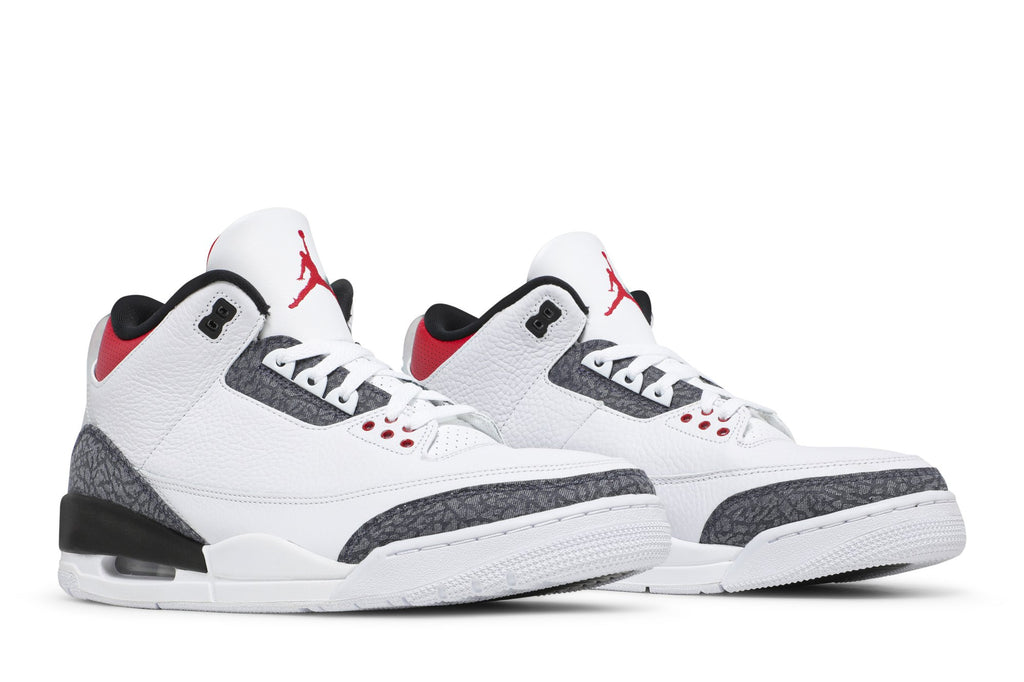 Retro 3 Denim SE Sneakers — Fire Red — CZ6431-100