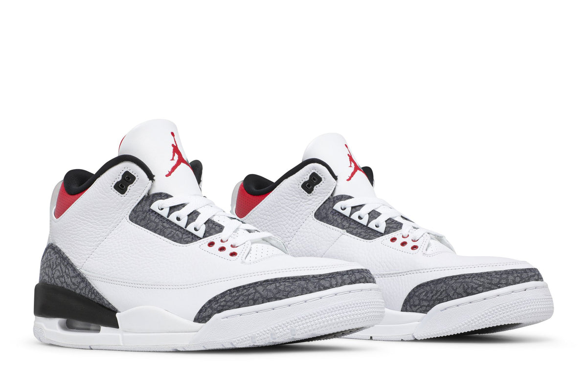 Retro 3 Denim SE Sneakers — Fire Red — CZ6431-100
