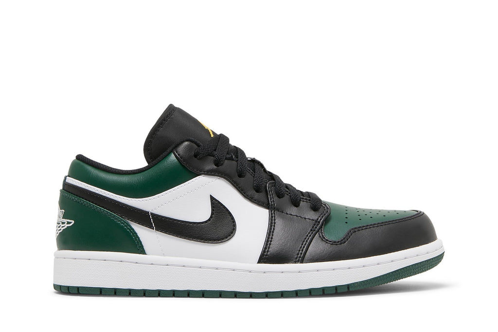 Retro 1 Low Sneakers — Green Toe — 553558-371