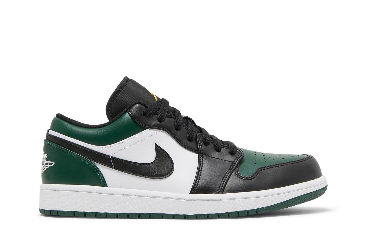 Retro 1 Low Sneakers — Green Toe — 553558-371