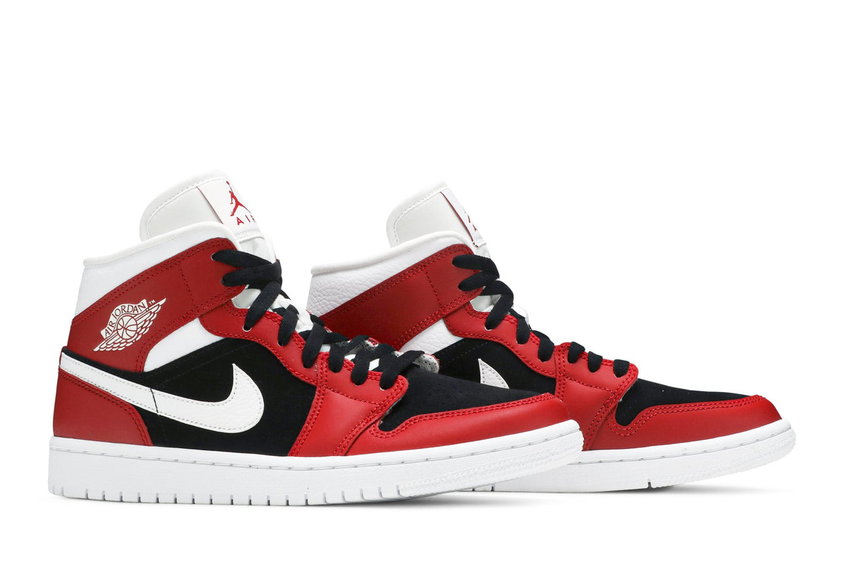 Retro 1 Mid Sneakers — Gym Red Black — BQ6472-601