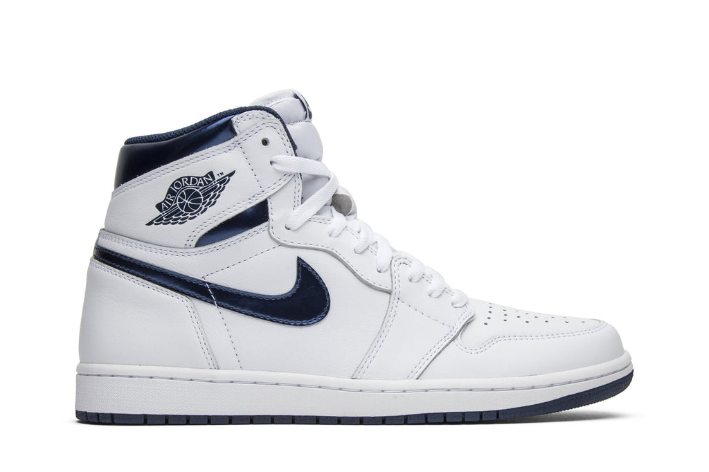 Retro 1 High OG Sneakers — Metallic Navy — 555088-106