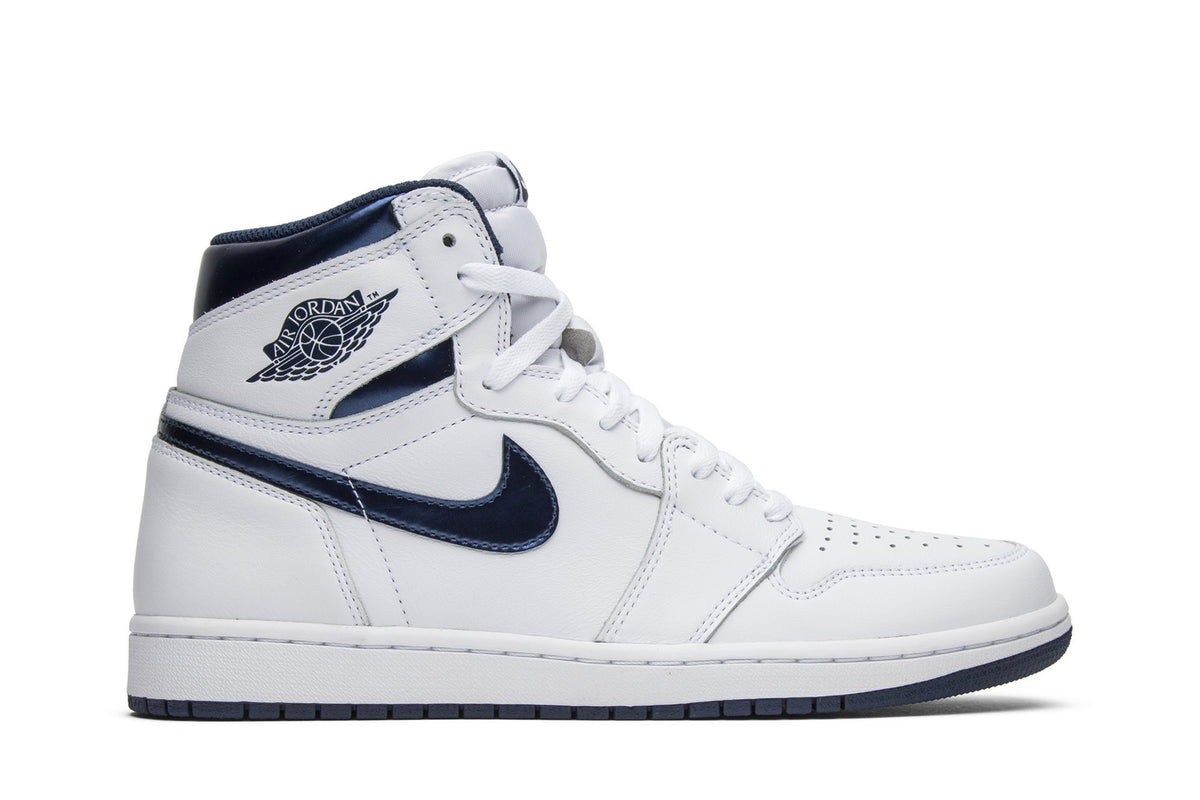 Retro 1 High OG Sneakers — Metallic Navy — 555088-106
