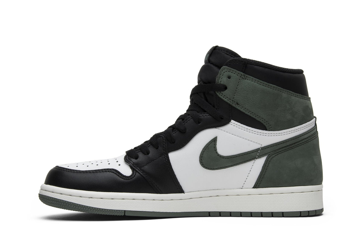 Retro 1 High OG Sneakers — Clay Green — 555088-135