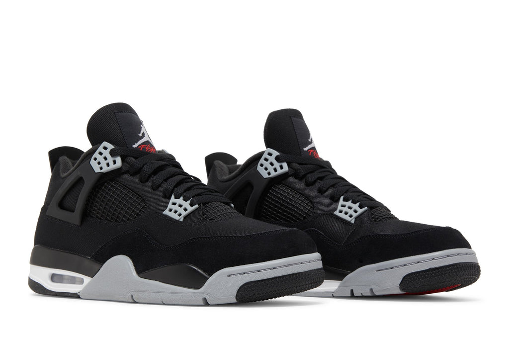 Retro 4 SE Sneakers — Black Canvas — DH7138-006