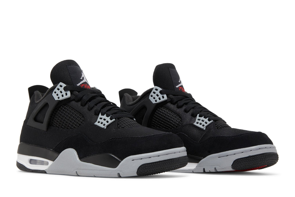 Retro 4 SE Sneakers — Black Canvas — DH7138-006