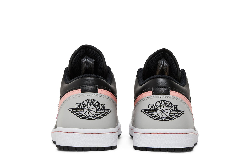 Retro 1 Low Sneakers — Grey Fog Bleached Coral — 553558-062