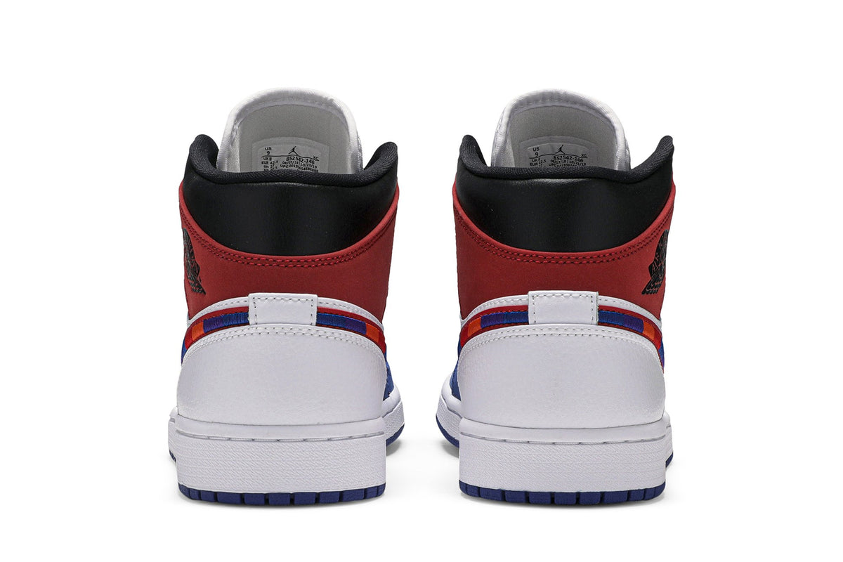 Retro 1 Mid Sneakers — Multicolored Swoosh — 852542-146