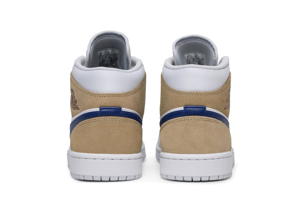 Retro 1 Mid Sneakers — White Khaki Blue Void — DO6726-100