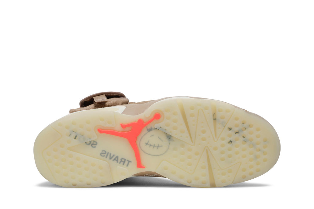 Travis Scott Collaboration — Retro 6 Sneakers — British Khaki — DH0690-200