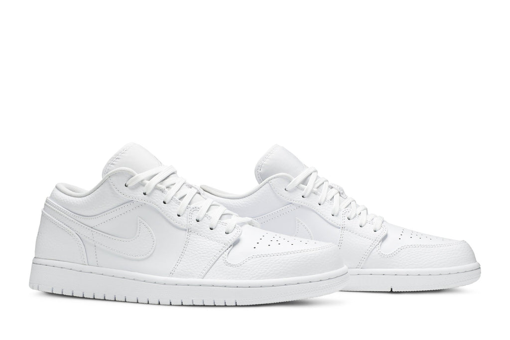 Retro 1 Low Sneakers — Triple White — 553558-130