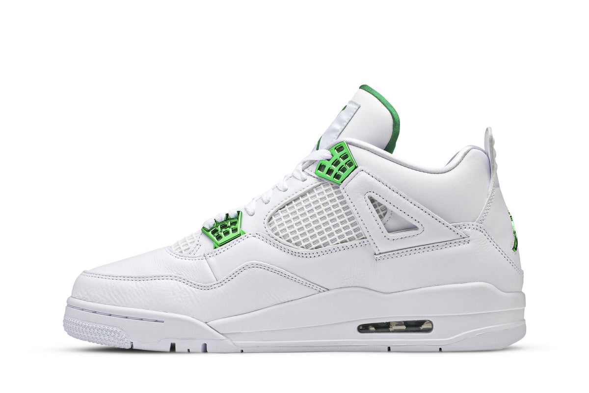 Retro 4 Sneakers — Green Metallic — CT8527-113