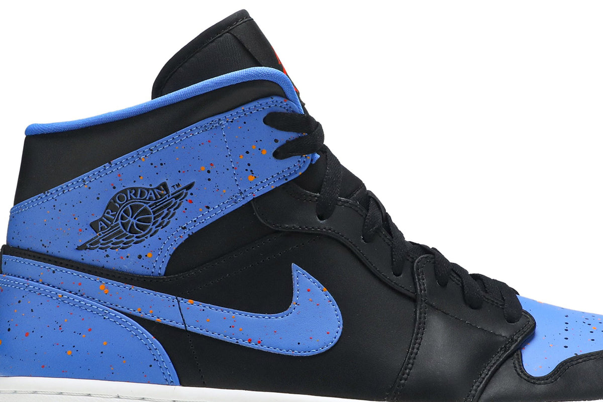 Retro 1 Mid Sneakers — Royal Splatter — 554724-048