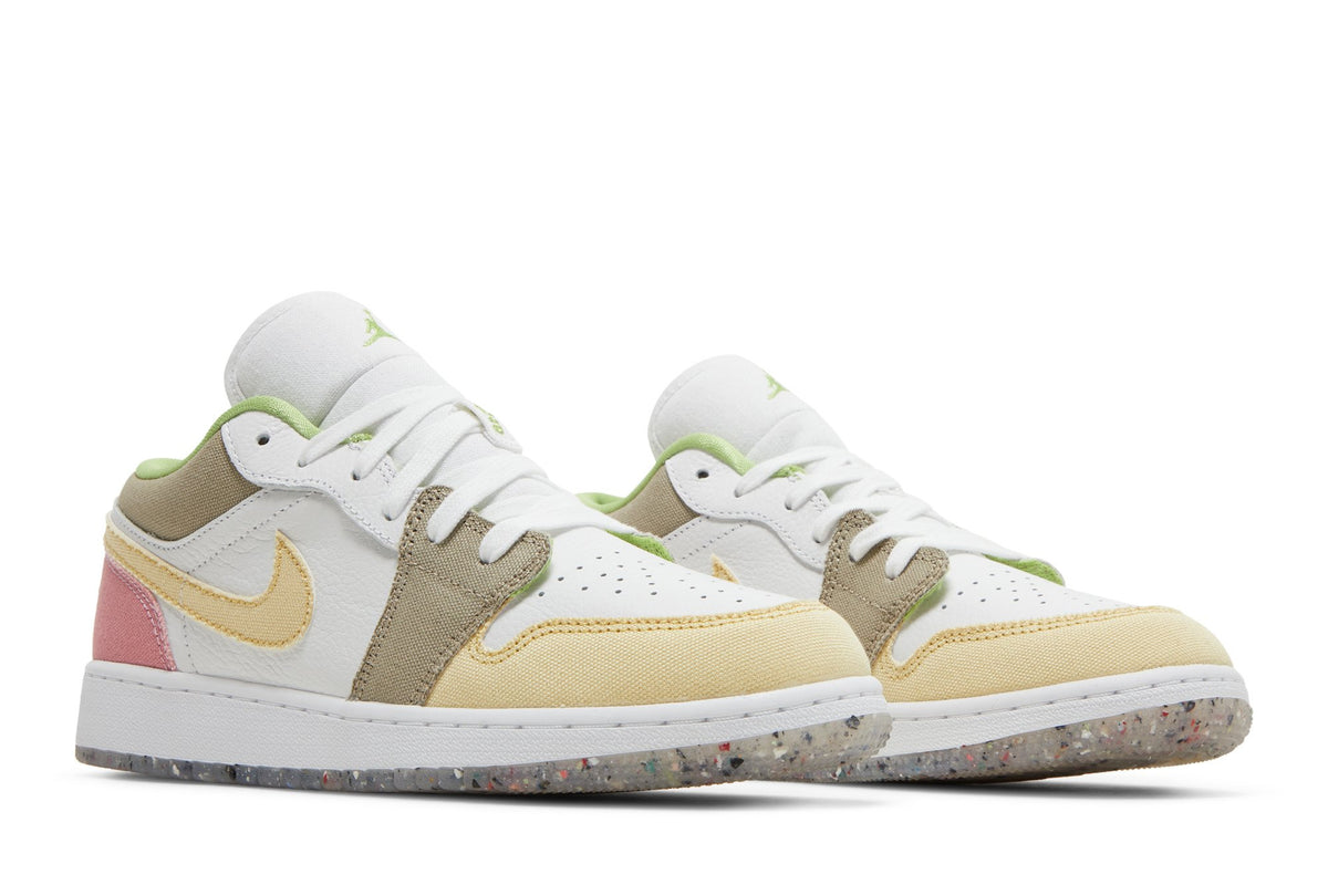 Retro 1 Low SE GS Sneakers — Pastel Grind — DJ0341-100