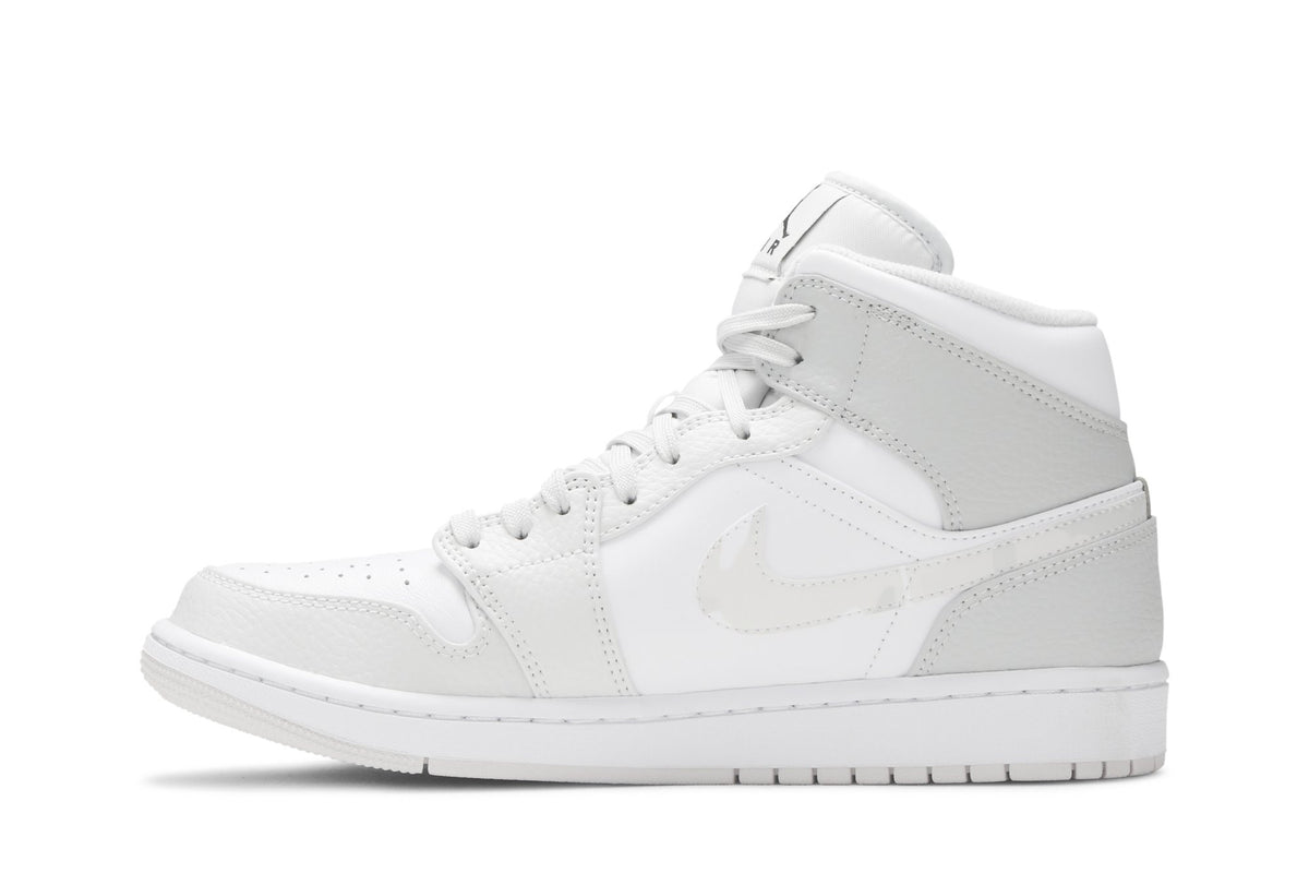 Retro 1 Mid Sneakers — Swoosh Logo – Grey Camo — DC9035-100