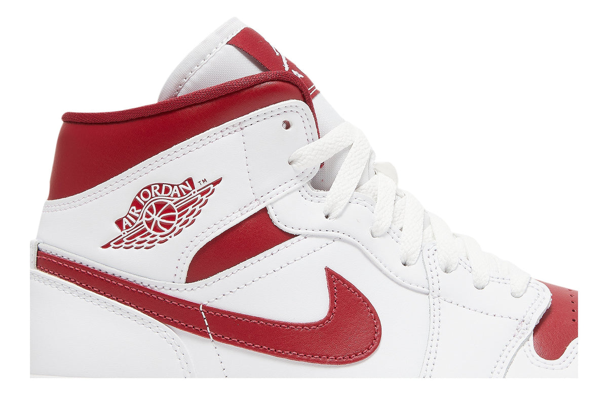 Retro 1 Mid Sneakers — White Pomegranate — BQ6472-161