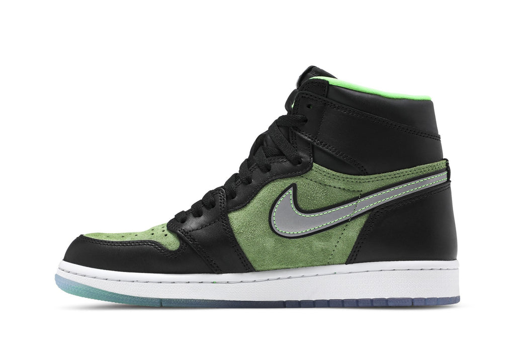 Retro 1 High Zoom Sneakers — Zen Green — CK6637-002