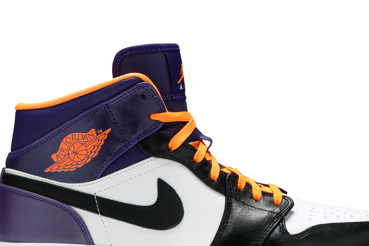 Retro 1 Mid Sneakers — Phoenix Suns — 554724-117
