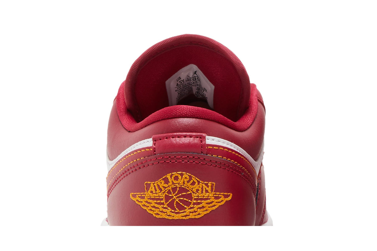 Retro 1 Low GS Sneakers — Cardinal Red — 553560-607