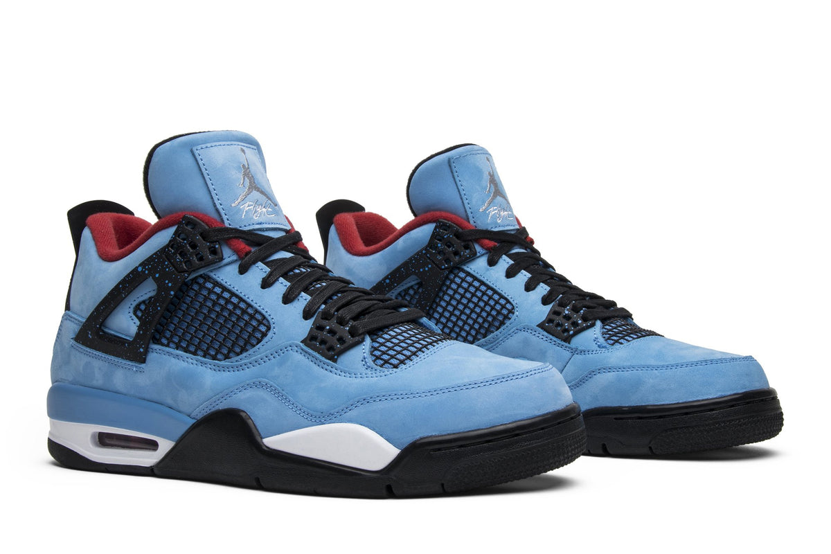 Travis Scott Collaboration — Retro 4 Sneakers — Cactus Jack — 308497-406