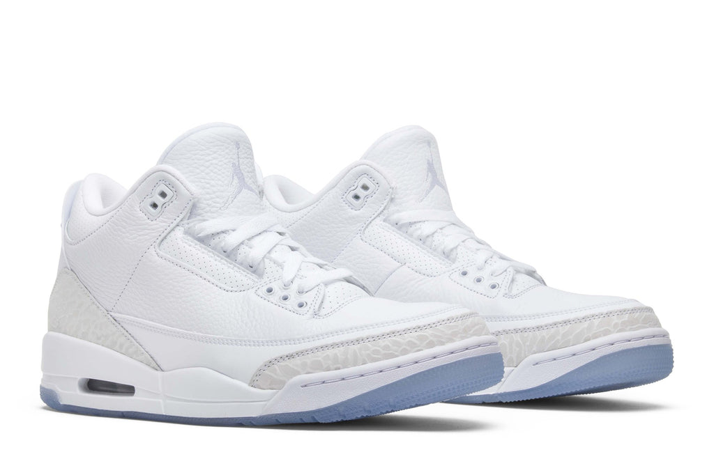 Retro 3 Sneakers — Triple White — 136064-111