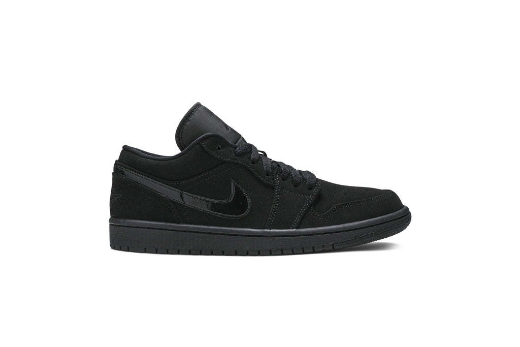 Retro 1 Low Sneakers — Triple Black — 553558-056