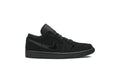 Retro 1 Low Sneakers — Triple Black — 553558-056