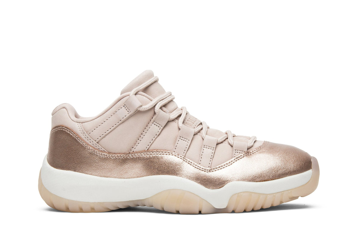 Retro 11 Low Sneakers — Rose Gold — AH7860-105
