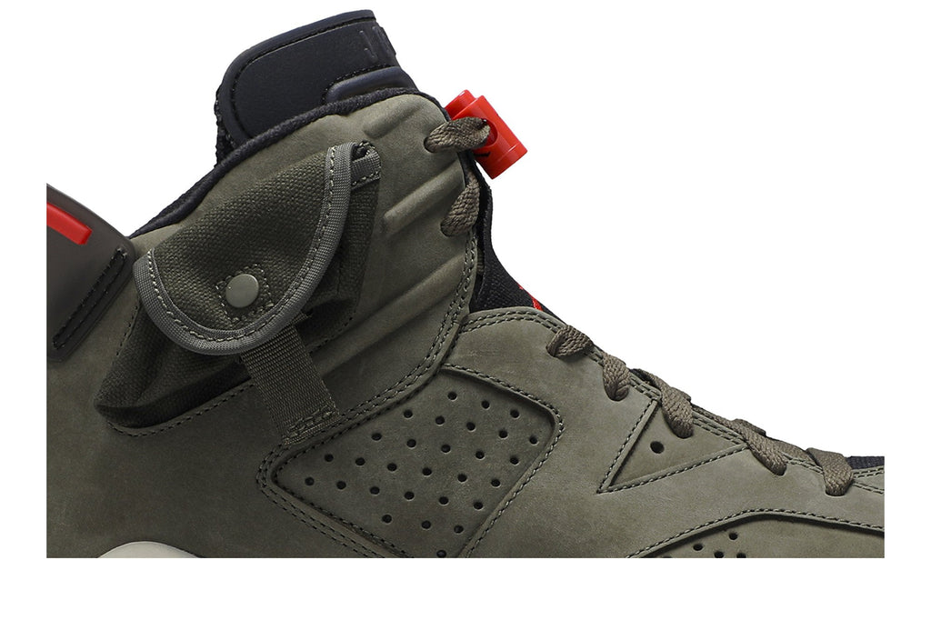 Travis Scott Collaboration — Retro 6 Sneakers — Olive — CN1084-200