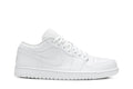 Retro 1 Low Sneakers — Triple White — 553558-130