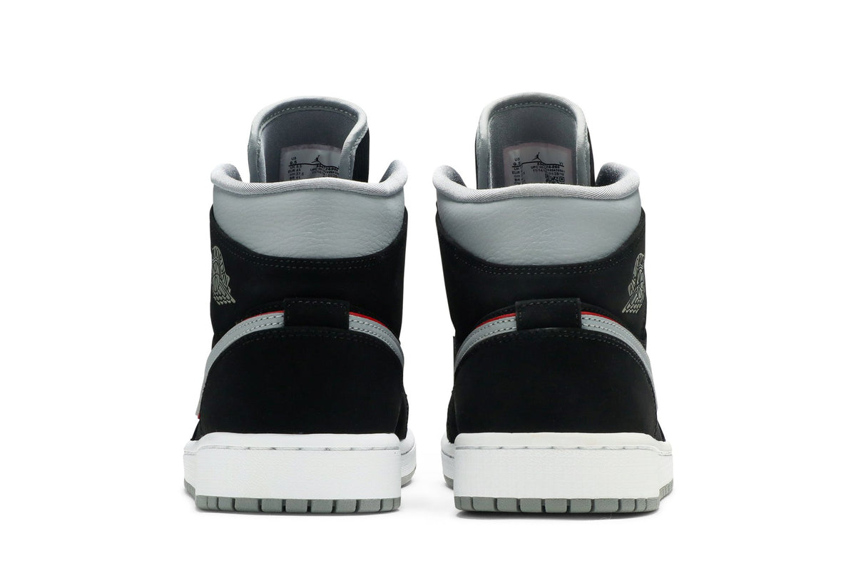 Retro 1 Mid Sneakers — Black Grey — 554724-060
