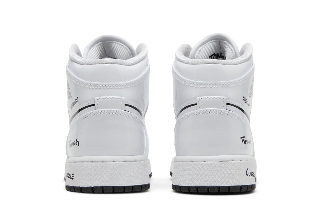 Retro 1 Mid GS Sneakers — Schematic — DQ1864-100
