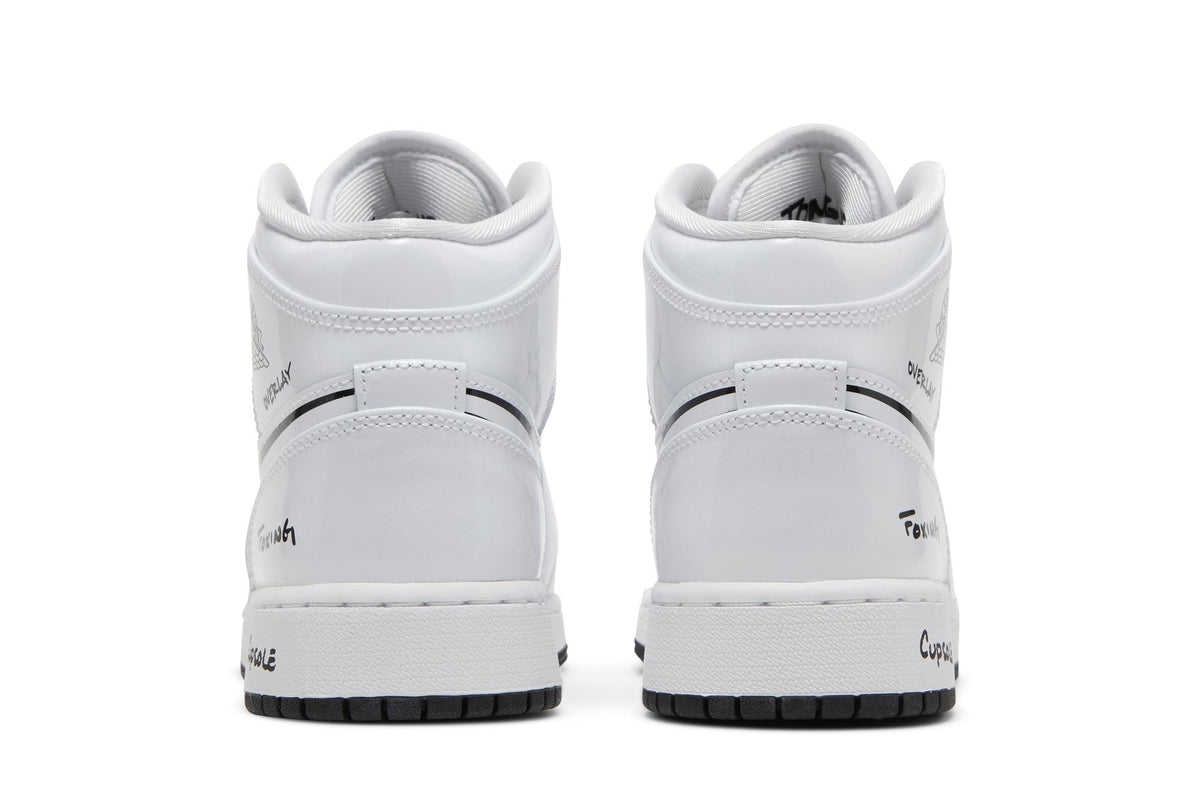 Retro 1 Mid GS Sneakers — Schematic — DQ1864-100