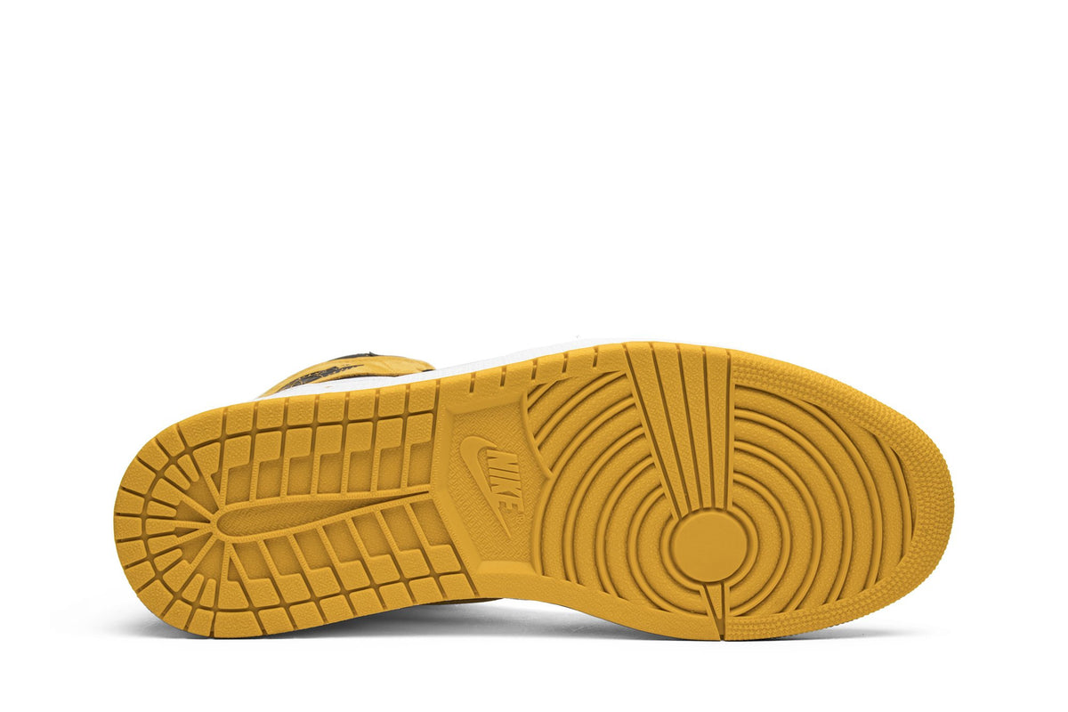 Retro 1 High OG Sneakers — Yellow Ochre — 555088-109