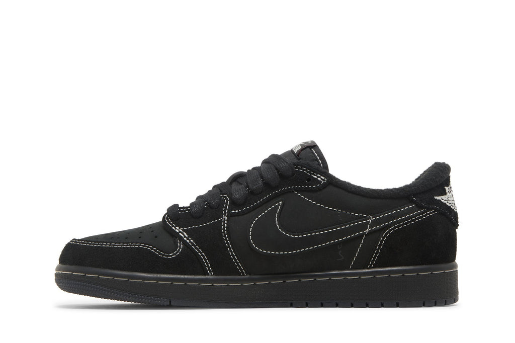 Travis Scott Collaboration — Retro 1 Low OG SP Sneakers — Black Phantom — DM7866-001