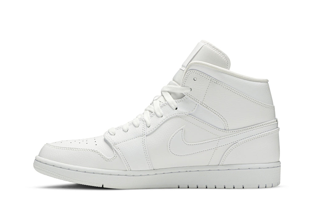 Retro 1 Mid Sneakers — Triple White — 554724-129