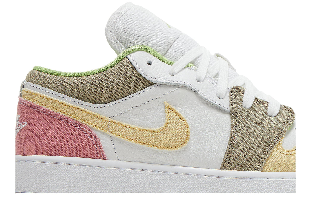Retro 1 Low SE GS Sneakers — Pastel Grind — DJ0341-100