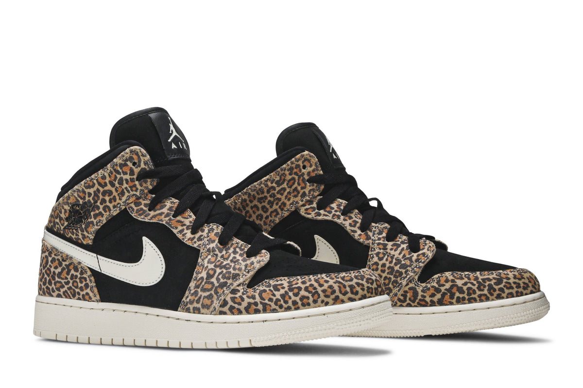 Retro 1 Mid SE GS Sneakers — Leopard — BQ6931-021