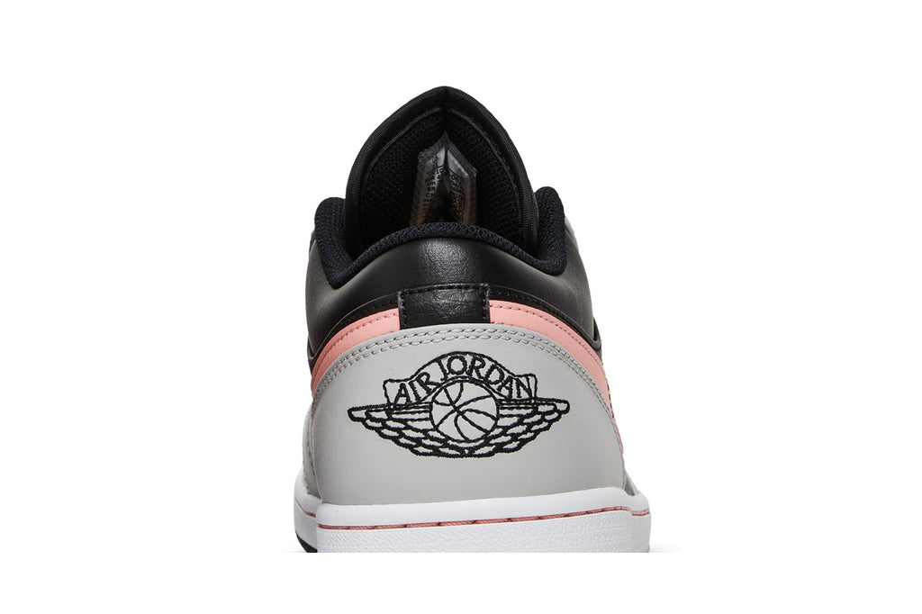 Retro 1 Low Sneakers — Grey Fog Bleached Coral — 553558-062