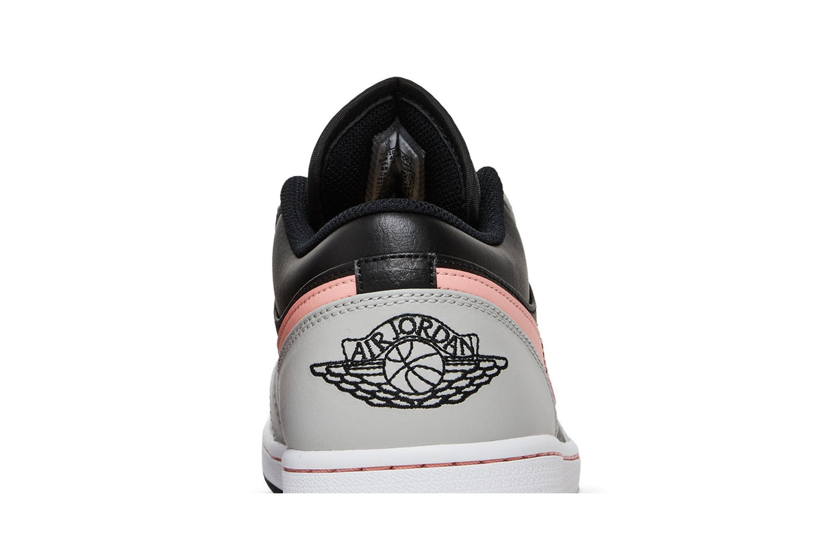 Retro 1 Low Sneakers — Grey Fog Bleached Coral — 553558-062