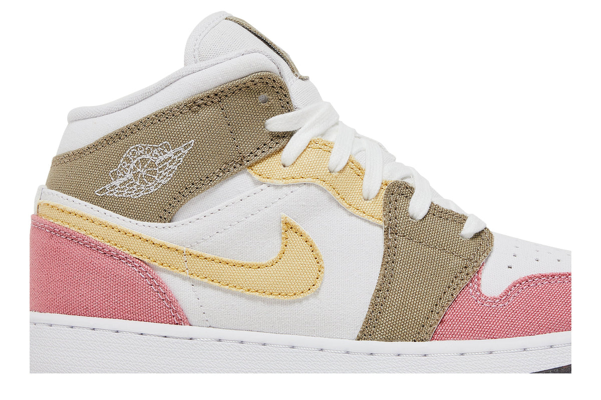 Retro 1 Mid SE GS Sneakers — Pastel Grind — DJ0338-100