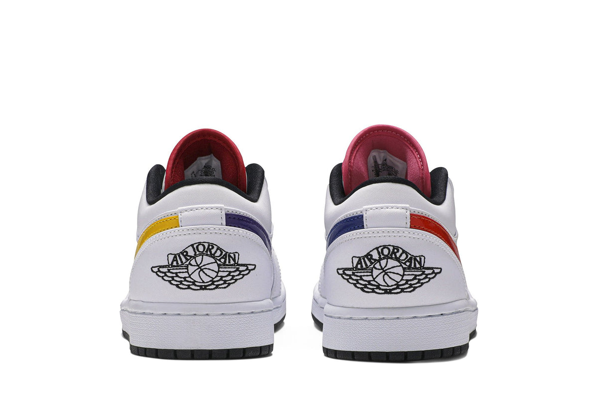 Retro 1 Low Sneakers — Multi-Color Swoosh — CW7009-100