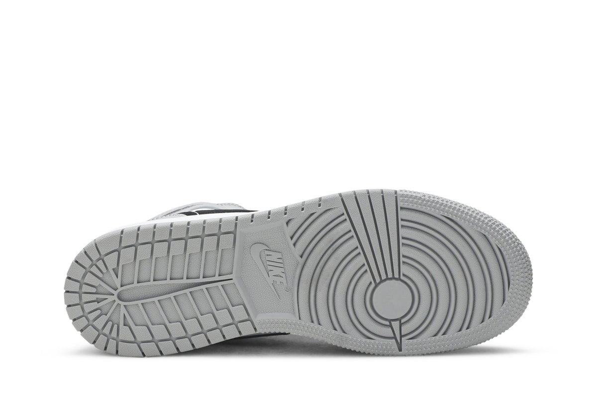 Retro 1 Mid GS Sneakers — Light Smoke Grey — 554725-092