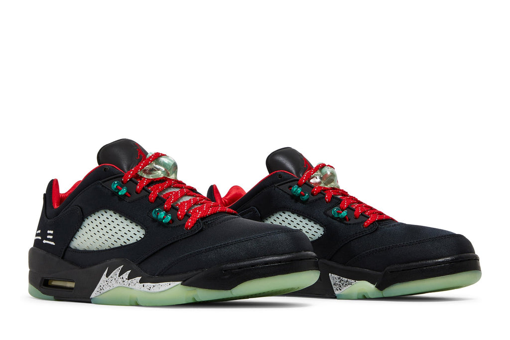 CLOT Collaboration — Retro 5 Low Sneakers — Jade — DM4640-036