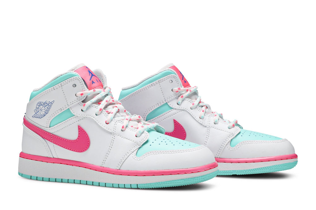 Retro 1 Mid GS Sneakers — Digital Pink — 555112-102